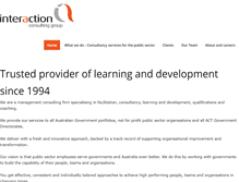 Tablet Screenshot of interactionconsulting.com.au